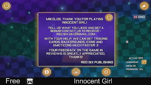 Grande Innocent Girl p2 (jogo Steam pago) Conteúdo Sexual, Nudez, Casual, Quebra-cabeça, 2D tubo quente