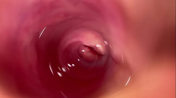 Big Hot Spreading and Internal vagina view warm Tube