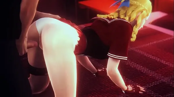 Karin sf cosplay having sex with a man in hentai animation video Tabung hangat yang besar