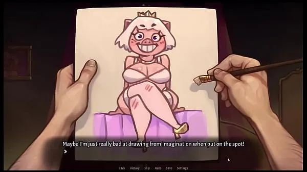 Big My Pig Princess [ Hentai Game PornPlay ] Ep.17 she undress while I paint her like one of my french girls warm Tube