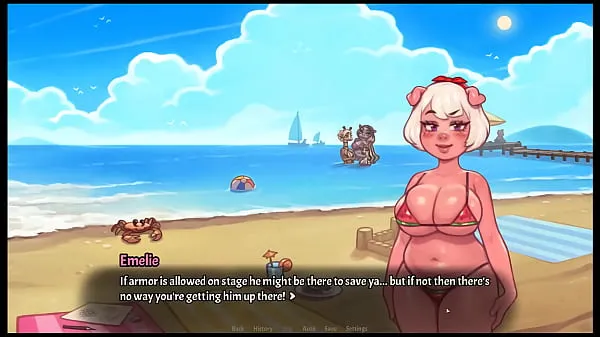 Big My Pig Princess [ Hentai Game PornPlay ] Ep.28 princess exposing her cute anus to the public crowd to win the bikini contest warm Tube