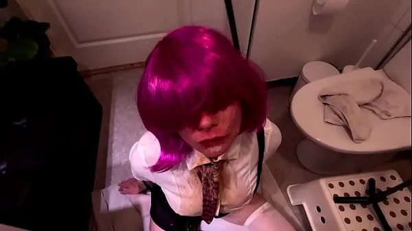 Big Rough gag with puke and piss warm Tube