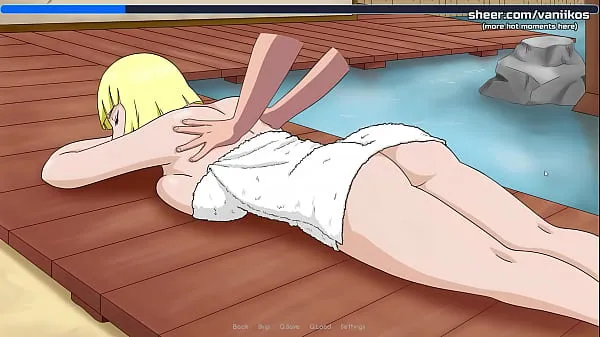 Naruto: Kunoichi Trainer | Busty Blonde Teen Samui Gets A Massage For Her Big Ass And Cumshot On Her Perfect Body At A Public Pool | Naruto Anime Hentai Porn Game | Part أنبوب دافئ كبير