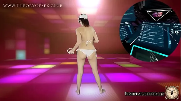 Suuri White bikini are helping me to perform my dancing workout in Virtual Reality :) Part one of Week 5 lämmin putki