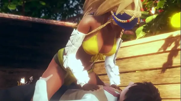 Rikku ff cosplay having sex with a man hentai gameplay video Tabung hangat yang besar