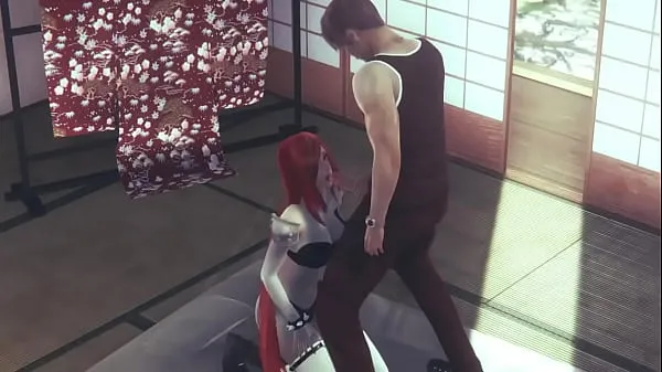 Duża Katarina lol cosplay hentai having sex with a man in gameplay ciepła tuba