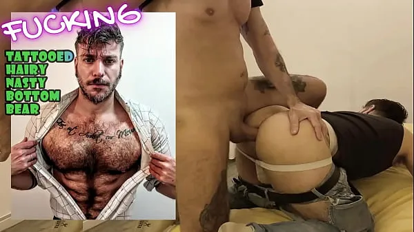 Stort Hairy and cute bottom bear Fucked Raw By Hunk spanish - HE'S REALLY A DEEP THROAT! - Hairy stud assfucked raw pounding cock for jizz - With Alex Barcelona varmt rör