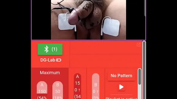 dg-lab electro cock on x-toy أنبوب دافئ كبير