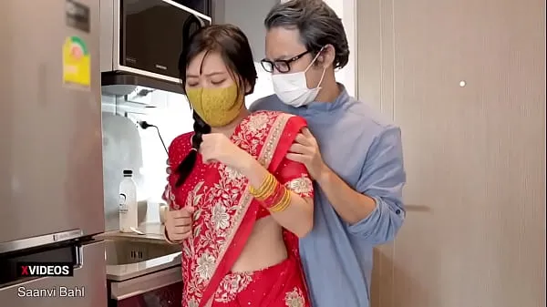 BiG Ass Indian Step-daughter seduce her Step father's Large Dick! ( Hindi Voice أنبوب دافئ كبير