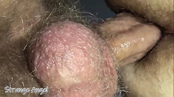 Ống ấm áp Extra closeup gay penetration inside tight hairy boy pussy lớn