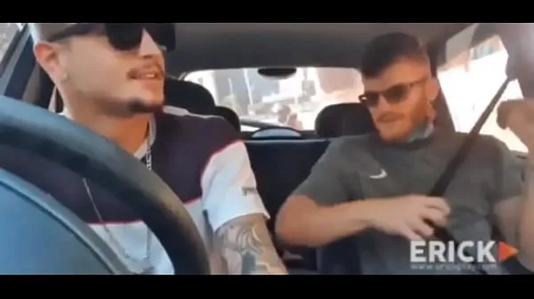 Stort me and erick diaz having sex in the car on the streets of SP varmt rør
