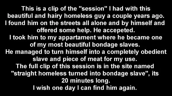 Grande hairy straight homeless man in bondagetubo caldo