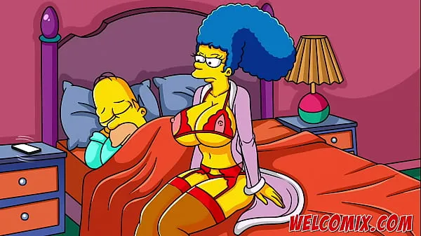 Margy's Revenge! Cheated on her husband with several men! The Simptoons Simpsons Tabung hangat yang besar