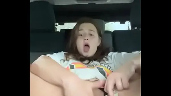 Big Crazy chubby masturbates in the car (AlanaRose8 warm Tube