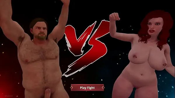 큰 Ethan vs Rockie (Naked Fighter 3D 따뜻한 튜브