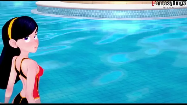 Stort Violet Parr inside the pool POV | The Incredibles | Short (watch the full version on RED and extra scenes on premium varmt rør