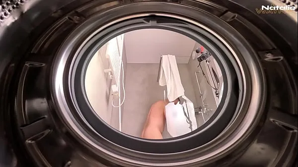 Grote Big Ass Stepsis Fucked Hard While Stuck in Washing Machine warme buis