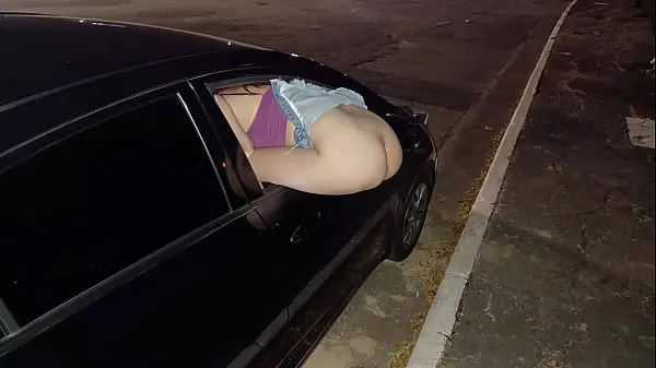 Big Married with ass out the window offering ass to everyone on the street in public warm Tube
