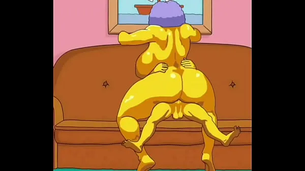 Stort Selma Bouvier from The Simpsons gets her fat ass fucked by a massive cock varmt rör