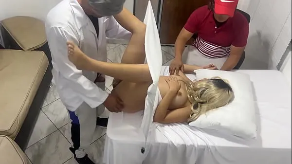 Big My Wife is Checked by the Gynecologist Doctor but I think He is Fucking Her Next to Me and my Wife likes it NTR jav warm Tube