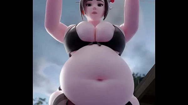 Big Mei Lingerie Belly Inflation warm Tube