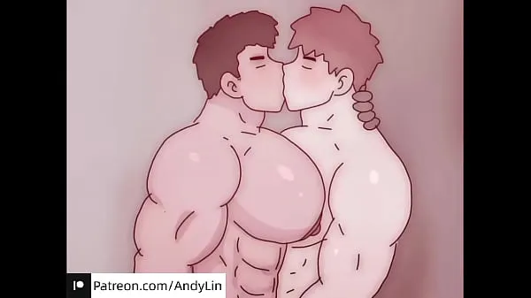 Big Anime~big muscle boobs couple， so lovely and big dick ~(watch more warm Tube