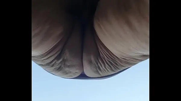 Big Granny without panties hairy pussy warm Tube