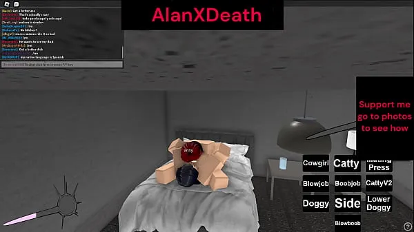 Big she was enjoying it but the game got banned in roblox warm Tube