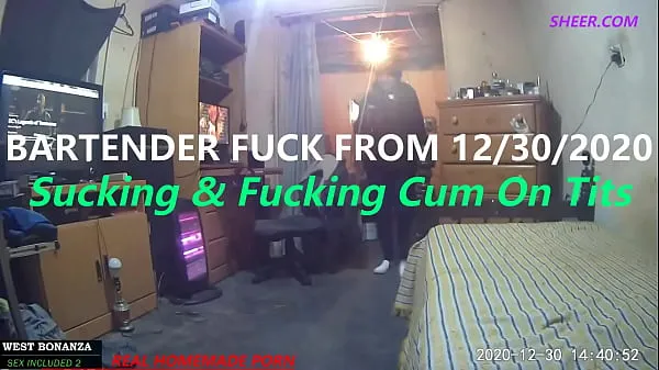 Bartender Fuck From 12/30/2020 - Suck & Fuck cum On Tits Tabung hangat yang besar