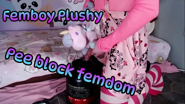 Big Femboy Plushy Pee block femdom [TRAILER] Oh no this soft fur makes my conk go erection and now I cannot tinkle warm Tube