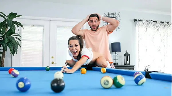 Grande Step Siblings Play Pool and Whoever Wins Doesn't Have to Clean for A Month - Fuckanytime tubo quente