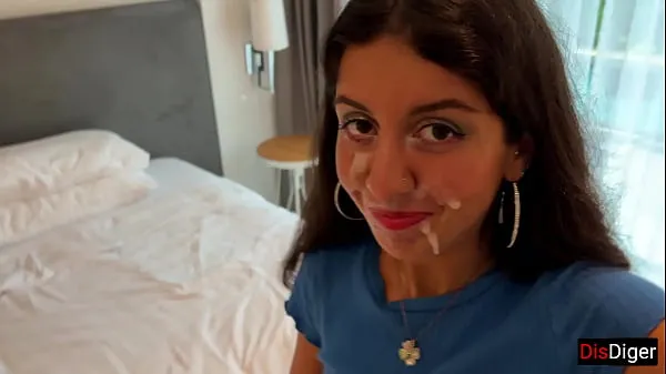 Big Step sister lost the game and had to go outside with cum on her face - Cumwalk warm Tube