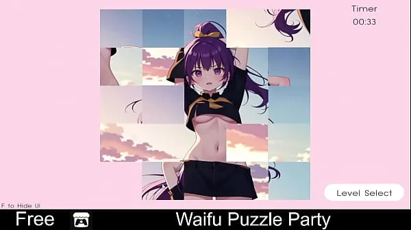Grande Waifu Puzzle Party tubo quente