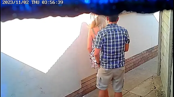 Μεγάλος Daring couple caught fucking in public on cctv camera θερμός σωλήνας