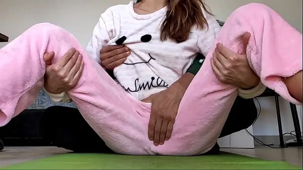 Big asian amateur teen play hard rough petting small boobs in pajamas fetish warm Tube