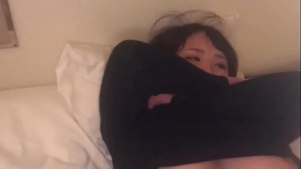 Big secret video of a huge breasted Japanese female college student warm Tube