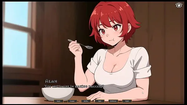 Tomboy Love in Hot Forge [ Hentai Game ] Ep.1 she is masturbating while thinking of you Tiub hangat besar