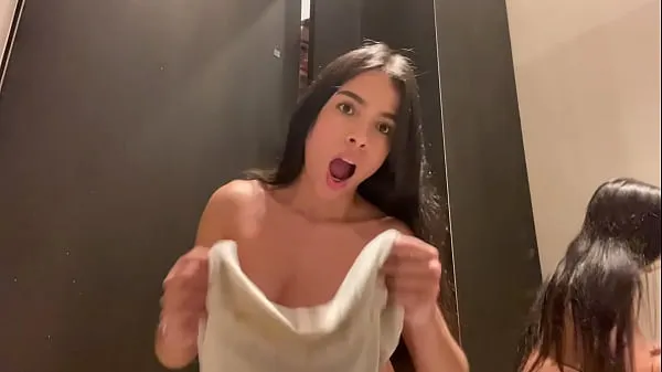 Stort They caught me in the store fitting room squirting, cumming everywhere varmt rør