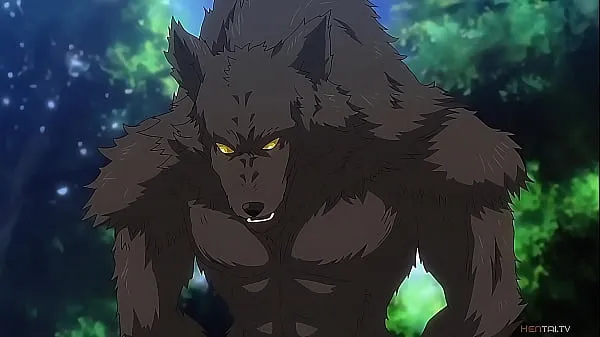 Stort HENTAI ANIME OF THE LITTLE RED RIDING HOOD AND THE BIG WOLF varmt rör