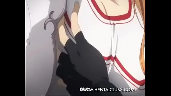 Suuri sexy Sword Art Online Ecchi moment anime girls lämmin putki