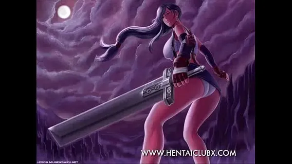 girls anime Tifa Lockhart 2014 Sexy Final Fantasy Btch Ecchi Tabung hangat yang besar