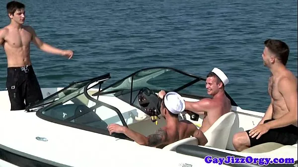 Gay sailor outdoor orgy with Chip Young أنبوب دافئ كبير