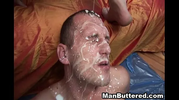Suuri Huge Gay Face Covered With Cum lämmin putki